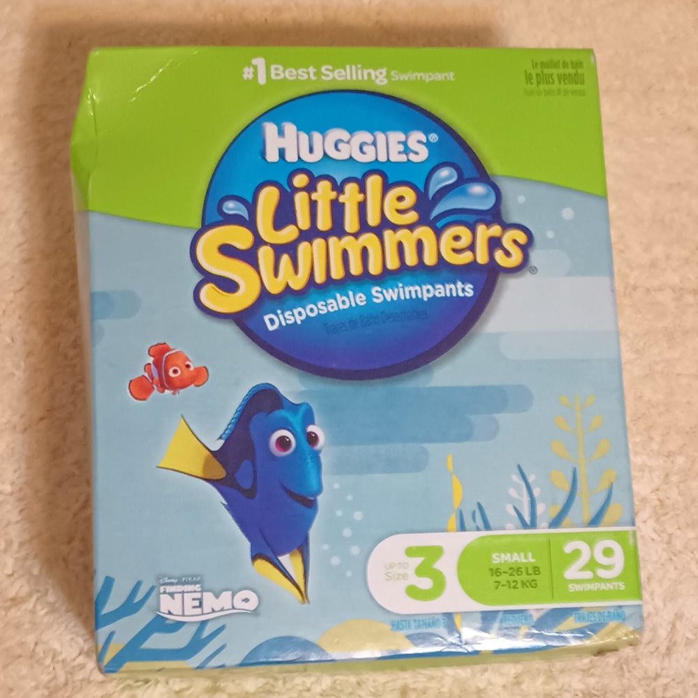 Huggies Little Swimmers Disposable Swim Diapers Small (fits16-26 lbs.) 29-Count